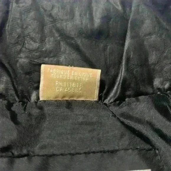 Michael Kors black crocodile embossed,‎ full zip puffer vest. Women’s size P/L - Picture 6 of 10